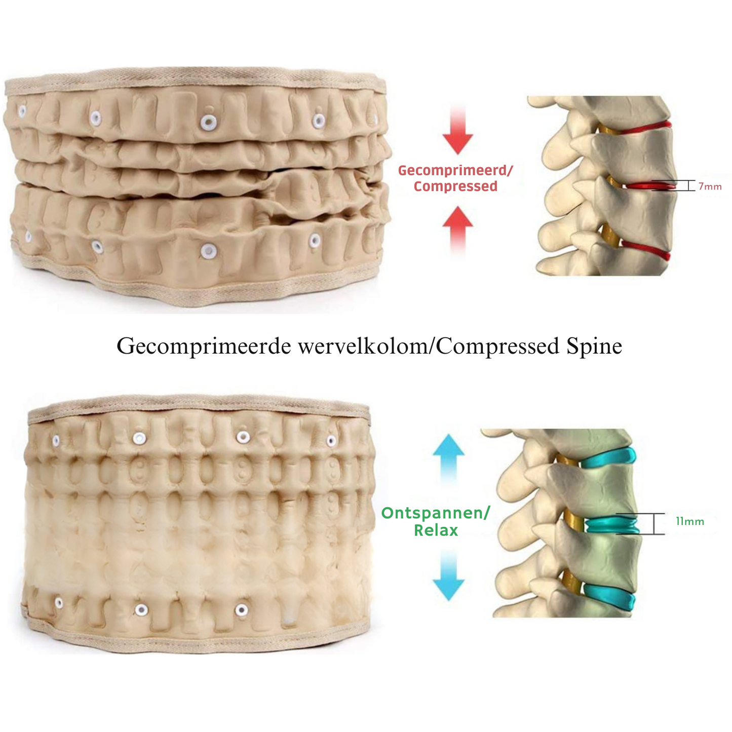 Back Decompression Belt Lumbar Support For Back Pain